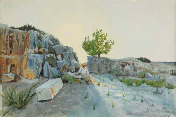 Бенуа Александр Николаевич. Ранний вечер. Каланки. Кассис